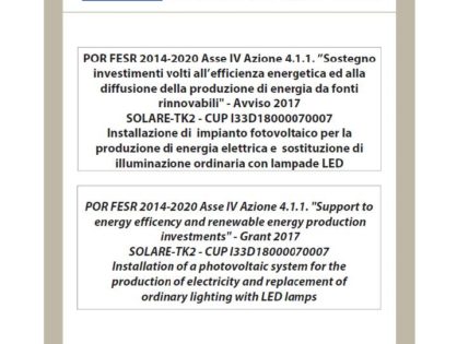 POR FESR 2014-2020 Asse IV Azione 4.1.1